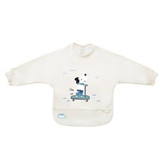 bellement 嬰兒長袖食物圍兜, 小狗, 1件, 1件