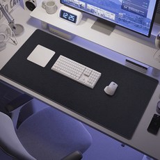 Ez2mk O50 耐磨防刮布料亞麻長桌墊, 1個, 黑色