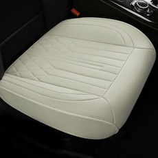 River Fox 座椅套 防染色 打孔 汽車用 皮革 坐墊 前座 小型, 迷霧灰, 1個