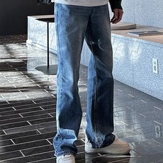 男士 May 頹廢風半寬靴型牛仔褲