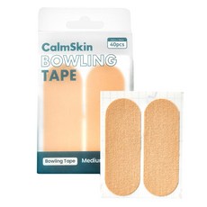 CalmSkin 保齡球貼布 40片, 淺褐色, 1個