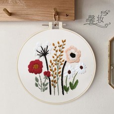 Sonio 新手用花卉刺繡DIY套組, 1套, 款式 01