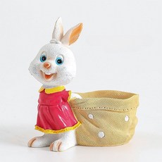 Homeflow 開朗兔子設計室內裝飾多肉植物迷你花盆 02, 混合色