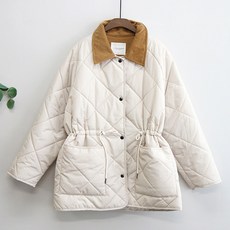 이얀 골덴 카라 임산부 코트 패딩 점퍼