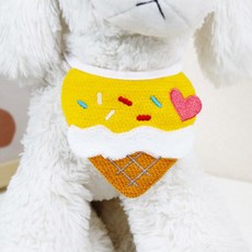 딩동펫 반려동물 플레인 케이프 노랑크림 S, 혼합색상, 1개