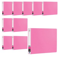 희망사무포인트 PP 세금철 A6 HC526, 분홍, 10개