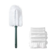 ANTS Clean & Clean Head Replacement 靜電除塵刷原裝 + 補充裝 5 件套, 綠色, 1套