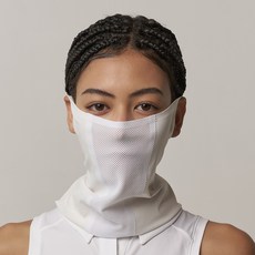 whitesands 綠標 UV防護涼感掛耳面罩 Mersin, 1個, 白色