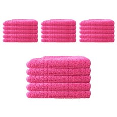 World Clean 超細纖維棋盤格抹布 中型, 20個, 粉紅色