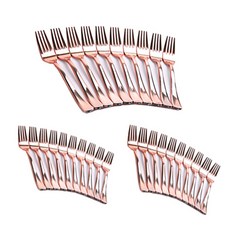 居家派對 鍍鉻叉 10入, 3個, 玫瑰金