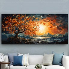 선빛 컬러 트리 캔버스 액자 B타입