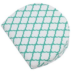 JOYMULTI 可拆洗孕哺枕專用托腹墊, 綠底雲朵款