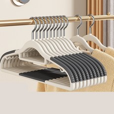 旋轉式防滑防肩角衣架, 灰色, 20個