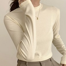 루나걸 여성용 레르시 슬림 라운드 티셔츠