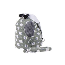 파스텔펫 양패턴 리본 하네스 세트 M, 그린, 1개