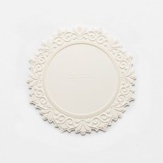 Amelia 矽膠防水點心盤墊, 01 白色, 30cm