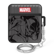 마블 컬러 아머 캐리어 에어팟 케이스, 블랙팬서