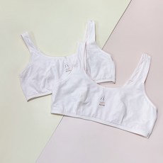 Soleil 孩童兔子印花成長內衣 2入