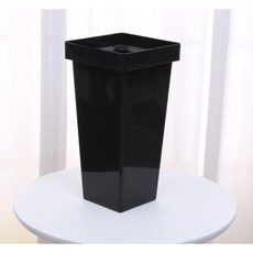 마크하스 꽃꽂이용 스퀘어 화분 대형, 블랙, 1개