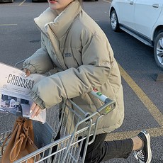 에스텔라 임산부 스몰 로고 리버시블 플리스 다운 zxc40