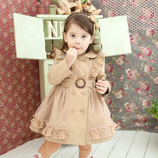 ORANGEDAMOM 女童荷葉邊網紗雪紡拼色外套