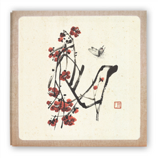 STAR 東方風格相簿 03 蝴蝶梅花 27 x 28 cm, 白色(內頁), 20張
