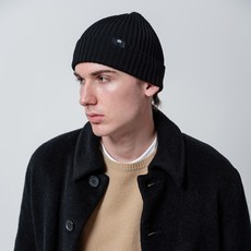 LIBERO 男女通用 ELIO 戶外美麗諾羊毛毛帽, 黑色