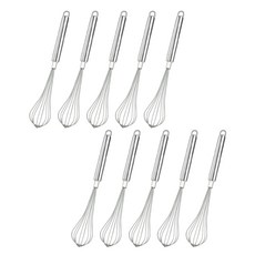 Geniel 迷你打蛋器, 亮銀, 10個