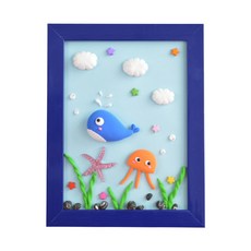 ADICO 粘土相框DIY製作海底的故事, 混色