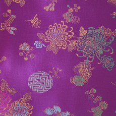 七色緞韓服布料拼布, 紫色