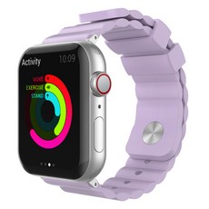 ahastyle INOVIA Apple Watch 6 / SE / 5 / 4 運動矽膠錶帶 (相容42 / 44mm), 薰衣草紫色
