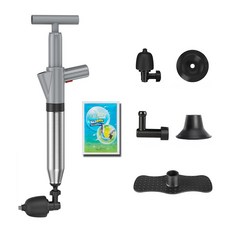 MINIPLE 高壓疏通器+下水道清潔劑 吸盤疏通器, Gray