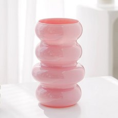 미르노아 볼록이 유리 화병 MMM3509, 핑크
