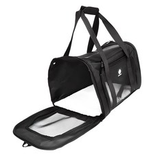 DING DONG PET 黑標寵物外出包, 黑色, 1個