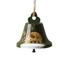 LIZJANEY 聖誕鈴鐺吊飾 51g, 13 綠色鈴鐺 雪人