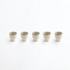 ERATO 韓國製 Ciel 陶瓷燒酒杯 5入組 霧感, 1套, 單品