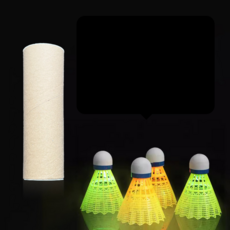 세잎클로버 안전한 야광 나일론 베드민턴공 4p 세트, 랜덤발송, 1세트