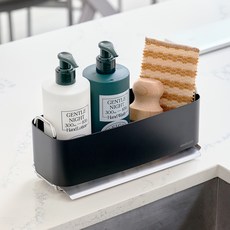 Steelcraft 全不鏽鋼菜瓜布架, 黑色, 1個