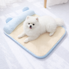 파스텔펫 반려동물 베어 허니비 쿨매트, 블루, 1개