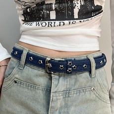 Dotif 女性時尚星星牛仔腰帶