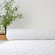 Gon 3層編織涼感冰涼長抱枕長枕頭套, 白色