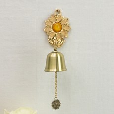 風水畫 門鈴 向日葵 金色珠光