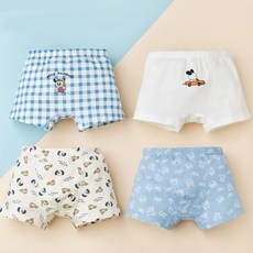 男童用 Go Go Sing 小狗四角內褲 4件組