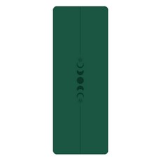 時尚立方體 PU 橡膠月亮普拉提瑜珈墊, 深綠色