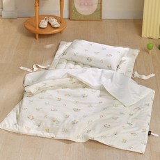 파르페by알레르망 패드+ 경추베개 + 낮잠이불세트 분리형, 옐로우