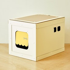 Judy&I貓咪糖塊躲藏抓板, 象牙白, 1個