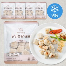 다즐샵 닭가슴살 큐브 마늘맛 (냉동), 100g, 1개입, 5개