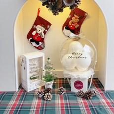 LOVELY FARM LED聖誕魔術氣球 + 壓克力樹套組, 6 現代聖誕 + 1白色