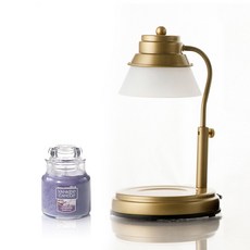 에인디 타이머 골드 캔들워머 + 양키캔들 스몰자 104g 세트, 라벤더바닐라, 혼합색상