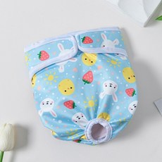 코코스튜디오 반려동물 암컷용 플로티 매너벨트 래빗 스카이 L, 1개, 1개입, 대형